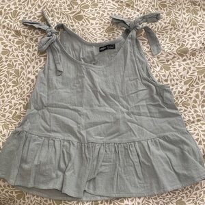 Tie shoulder tank top